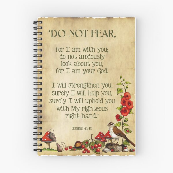 Item preview, Bible Passage, Isaiah, Do Not Fear, Illustrated, Faith, Religious, Scripture designed and sold by JoyfulWhimsy.