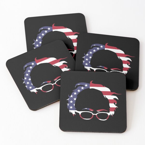 Item preview, Bernie Sanders 2020 Bernie Hair & Glasses US Flag designed and sold by theshirtinator.