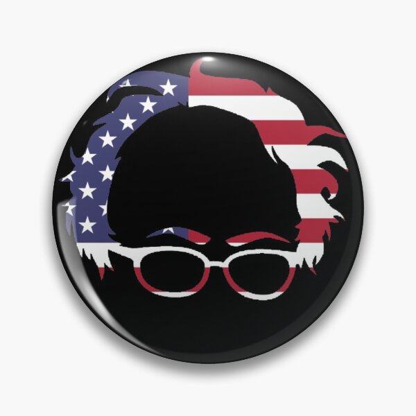 Item preview, Bernie Sanders 2020 Bernie Hair & Glasses US Flag designed and sold by theshirtinator.