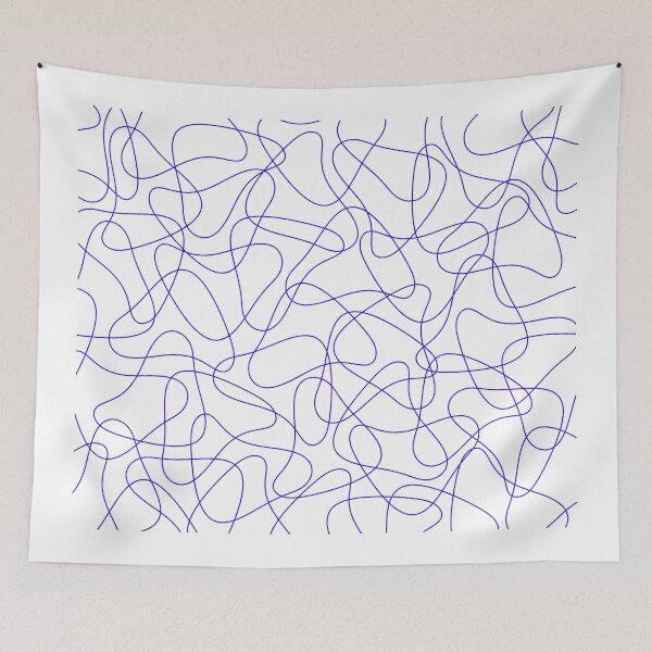 Item preview, Abstract pattern - blue and white. designed and sold by K.S ART.