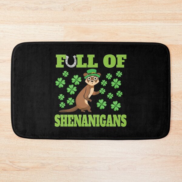 Item preview, St Patricks Day Ferret Shenanigans Leprechaun Shamrock Gift designed and sold by 2blackcherries.