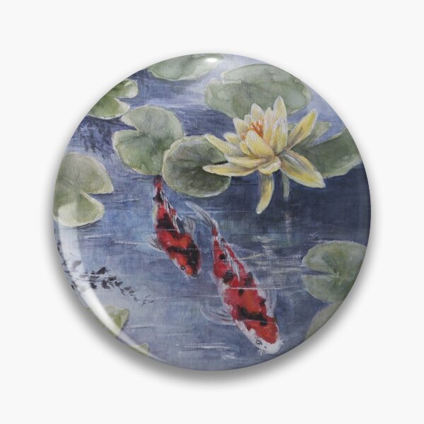 Item preview, Zen Water Garden Lotus | Red Koi Pond  designed and sold by Koiartsandus.