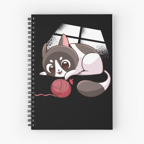 Item preview, Kawaii cat playing with ball of wool - cat kitten designed and sold by AaaleXX.