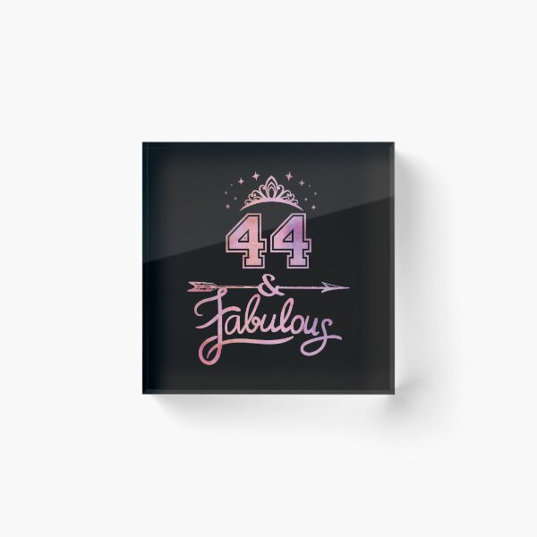 Item preview, Women 44 Years Old And Fabulous Happy 44th Birthday design designed and sold by Grabitees.