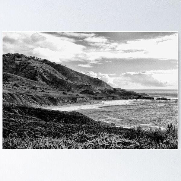 Item preview, Pacific Coast Highway 1 in Black and White designed and sold by Heather Hummel Gallagher.