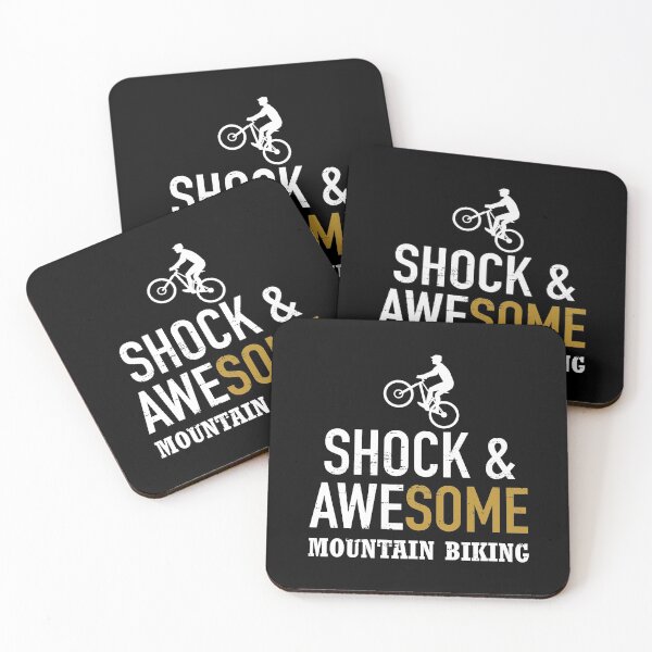 Item preview, Shock And AWEsome Mountain Biking designed and sold by Designsupremacy.