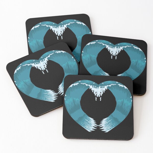 Item preview, Wave heart surfing designed and sold by OmmeDesigns.