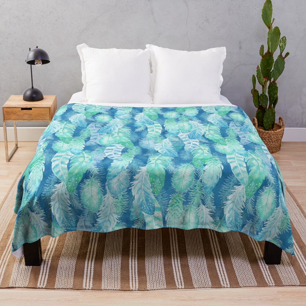 Feather Cover Throw Blanket