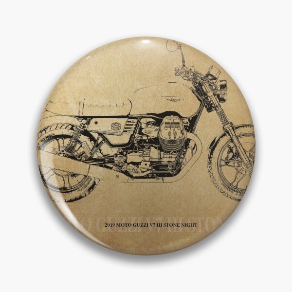 Item preview, 2019 Moto Guzzi V7 III Stone Night Motorcycle Quote designed and sold by drawspots.