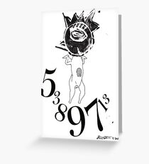 Sacred numbers Greeting Card
