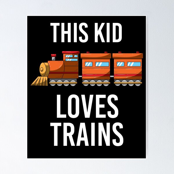 Item preview, 2nd Birthday This Kid Loves Trains designed and sold by BornDesign.