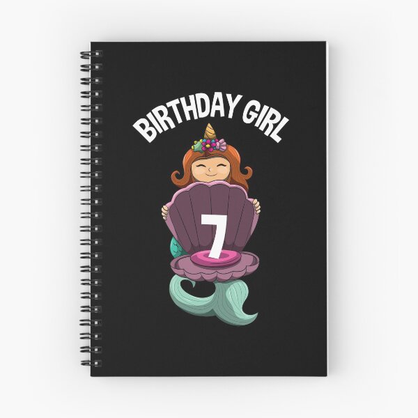 Item preview, 7th Birthday Mermaid Unicorn 7 Six Yr Old Girl designed and sold by BornDesign.