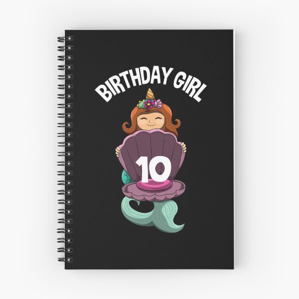 Item preview, 10th Birthday Mermaid Unicorn 10 Ten Yr Old Girl designed and sold by BornDesign.