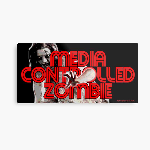 Media Zombies Metal Print