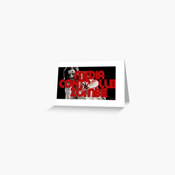 Media Zombies Greeting Card