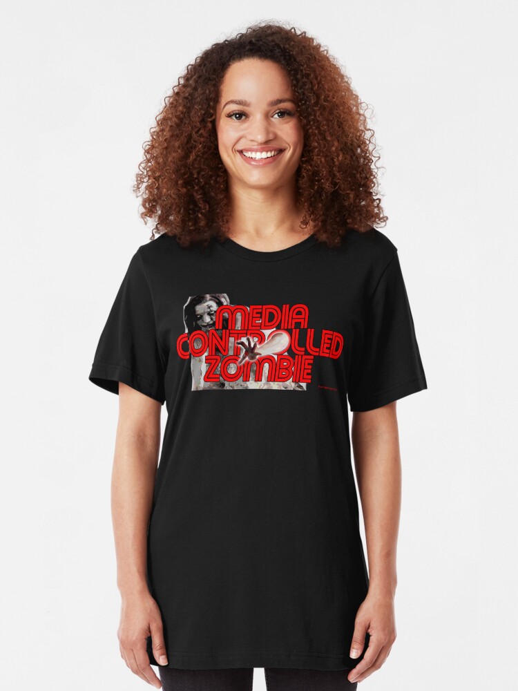 Alternate view of Media Zombies Slim Fit T-Shirt