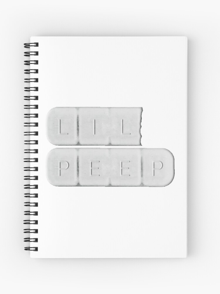Lil Peep Rest In Peace Spiral Notebook By Hypetype Redbubble - lil peep tattoos roblox