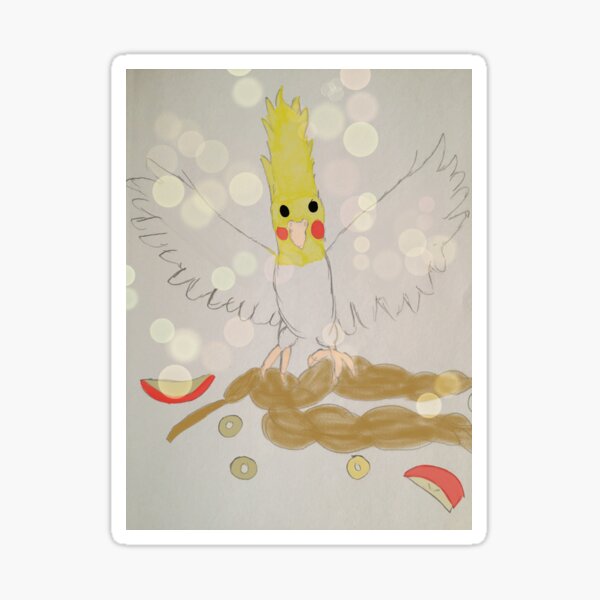 Behold the mighty cockateil Sticker