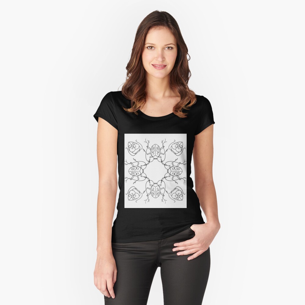 Item preview, Fitted Scoop T-Shirt designed and sold by Eyelasheye.