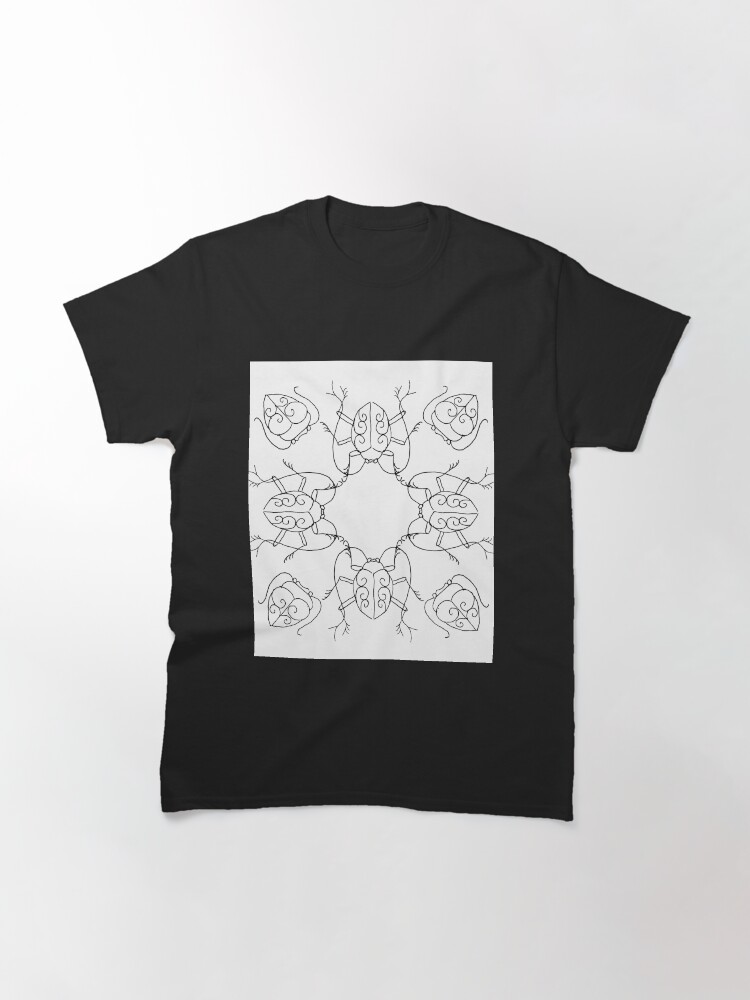 Thumbnail 3 of 7, Classic T-Shirt, beetle cypher designed and sold by Eyelasheye.