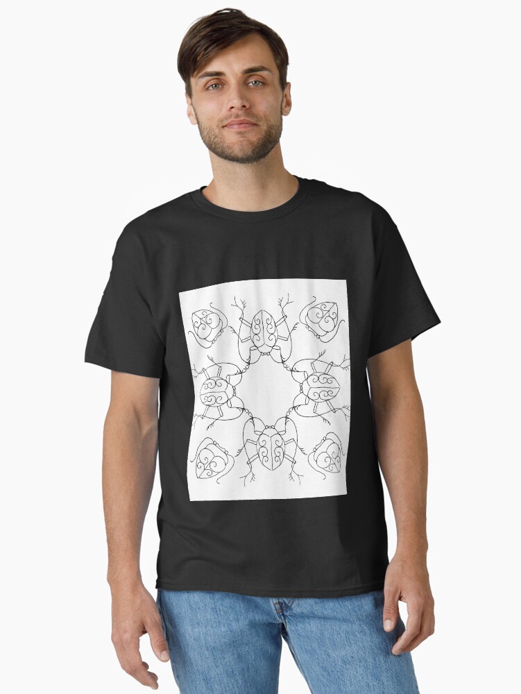 Thumbnail 2 of 7, Classic T-Shirt, beetle cypher designed and sold by Eyelasheye.