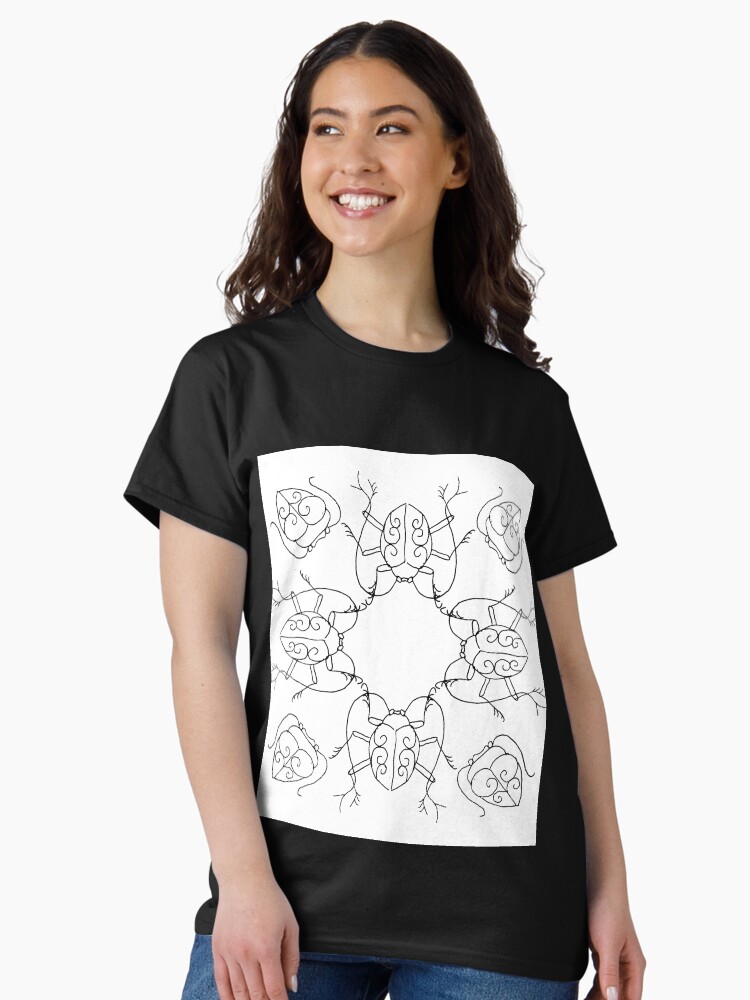 Thumbnail 1 of 7, Classic T-Shirt, beetle cypher designed and sold by Eyelasheye.