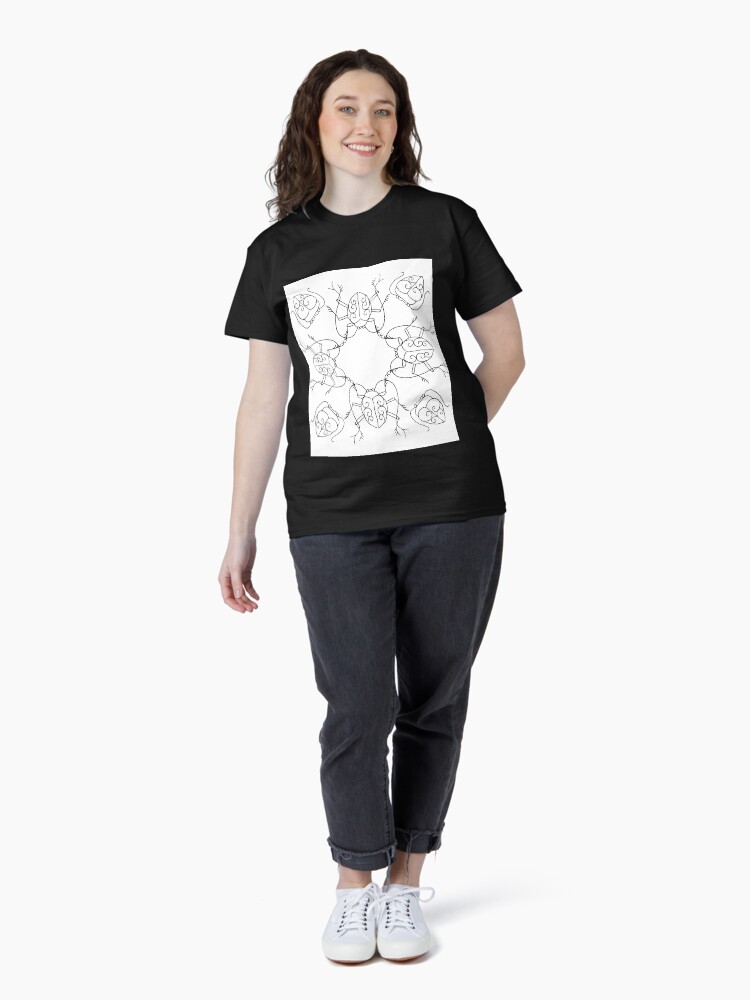 Thumbnail 4 of 7, Classic T-Shirt, beetle cypher designed and sold by Eyelasheye.