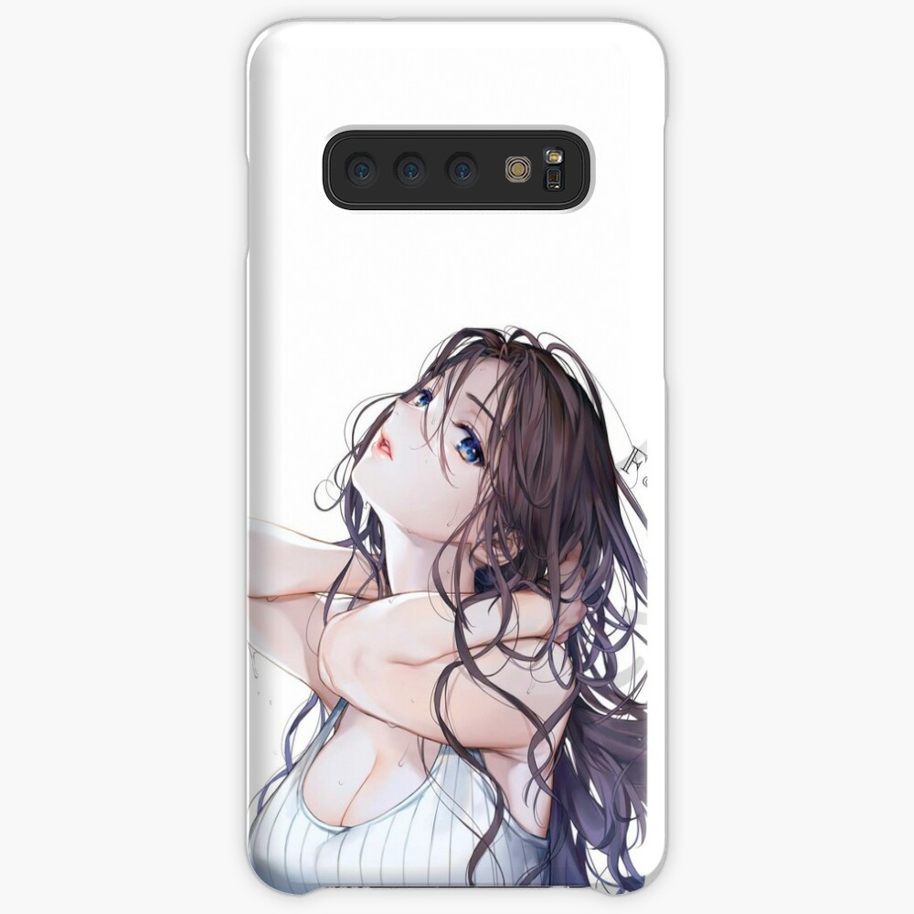 Pretty Anime Girl Case Skin For Samsung Galaxy By Godweeabo Redbubble