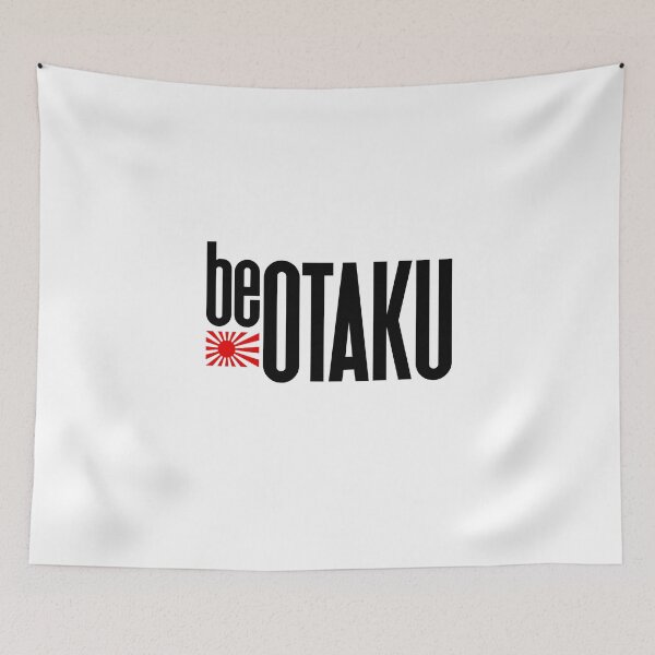 Item preview, BE OTAKU with Rising Sun Flag (black version) designed and sold by Crapt.