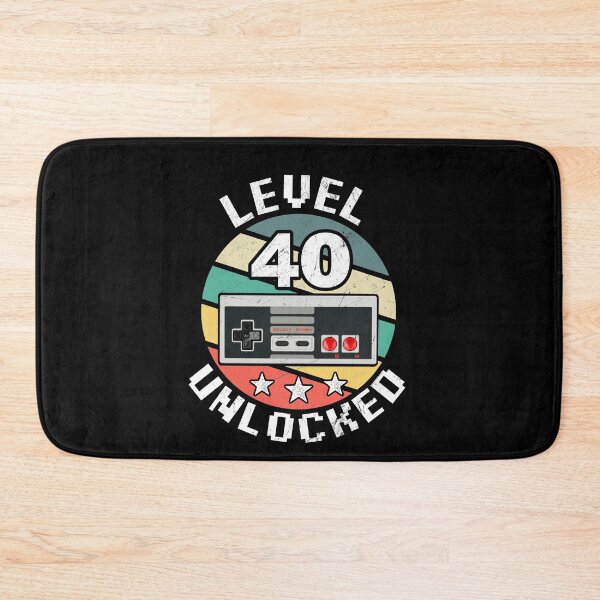 Item preview, Level 40 unlocked gamer 40 Birthday Fourty years Old Gift designed and sold by majuga.