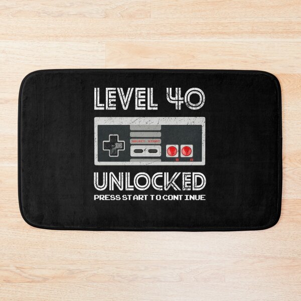 Item preview, 40 Year Old Fourty Birthday Gift Level 40 unlocked gamer designed and sold by majuga.