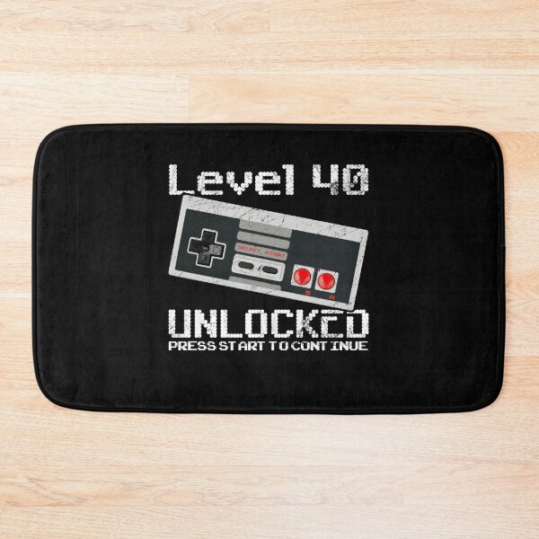 Item preview, 40 Year Old Fourty Birthday Gift Level 40 unlocked gamer designed and sold by majuga.