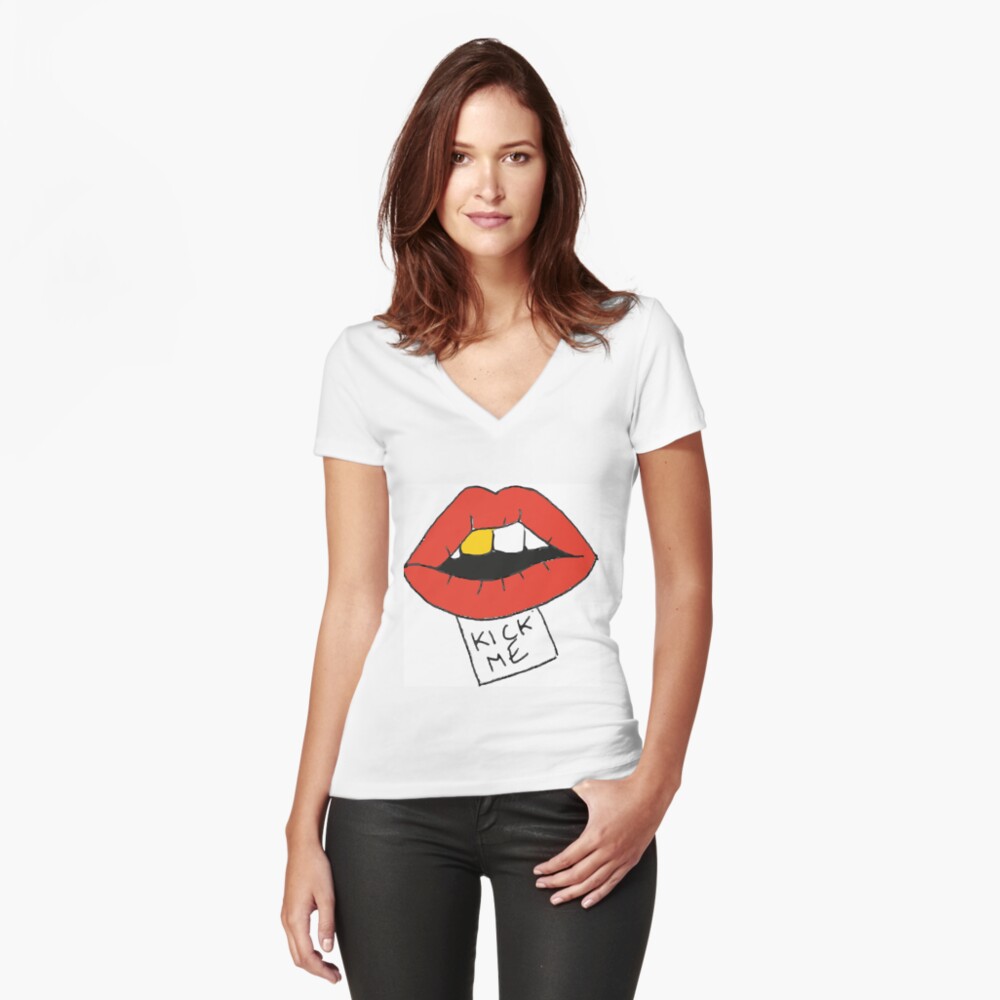 Item preview, Fitted V-Neck T-Shirt designed and sold by Eyelasheye.