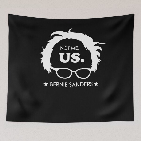 Item preview, Bernie Sanders 2020 Bernie  For President Hair & Glasses Red Blue Nor Me. US designed and sold by theshirtinator.