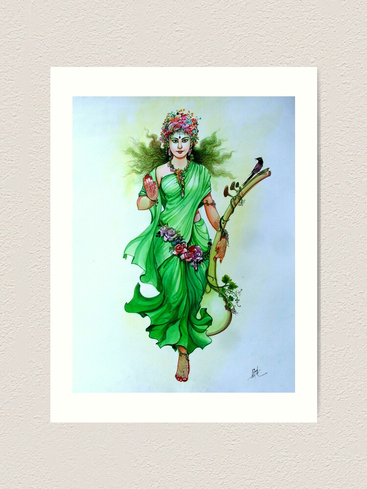 Poster Maa Saraswati Beautiful Sketch Photo Picture Series1 sl487 (Wall  Poster, 13x19 Inches, Matte, Multicolor) Fine Art Print - Art & Paintings  posters in India - Buy art, film, design, movie, music,