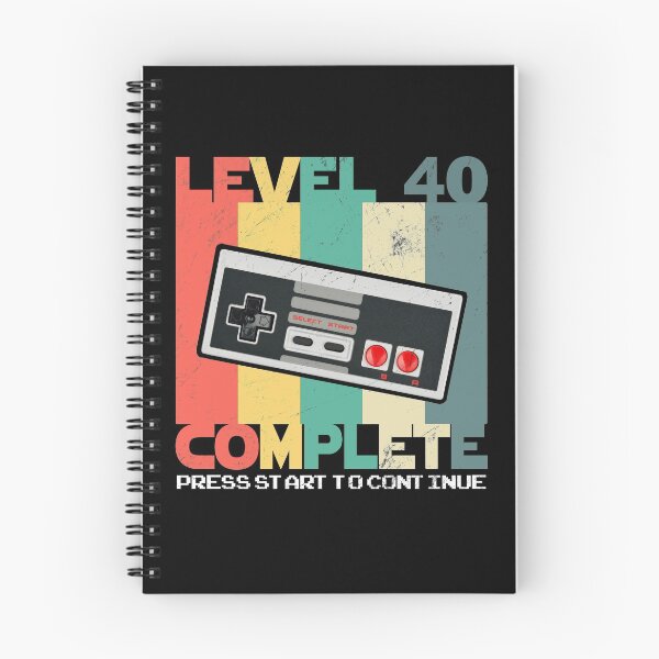Item preview, Level 40 Complete 40th Birthday Gift Retro Gamer  designed and sold by majuga.