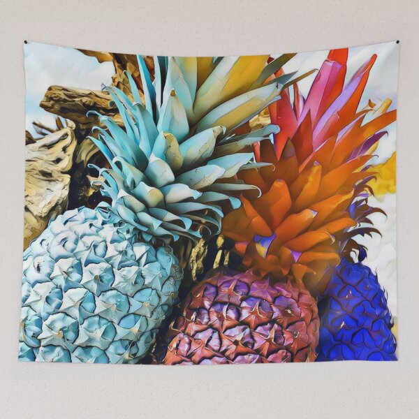 Item preview, Pineapple in Colors Art Design designed and sold by WildMuse44.
