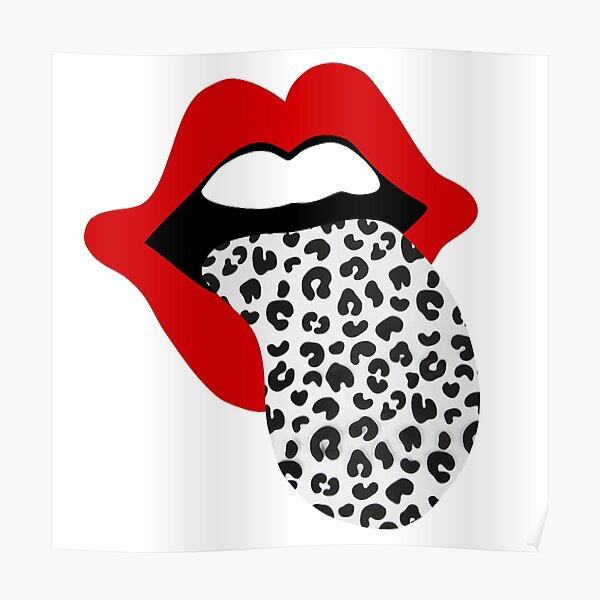 Leopard Tongue Poster
