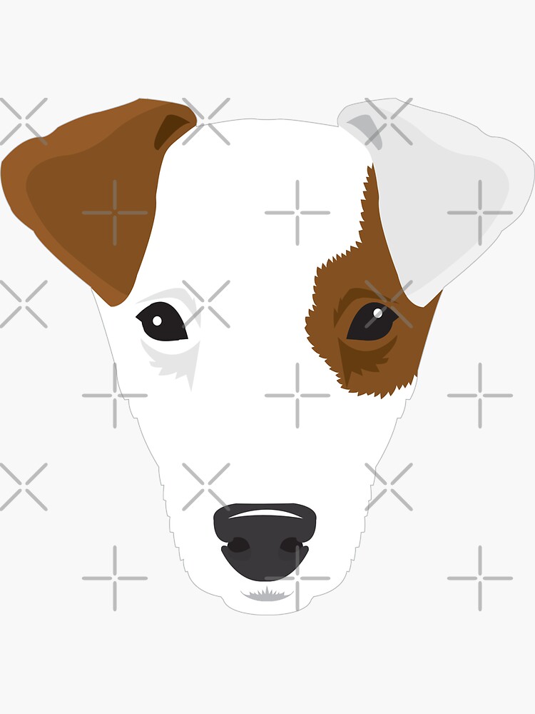 "Parson Russell Terrier" Sticker by threeblackdots Redbubble