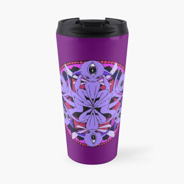Purple Elf mandala Travel Mug