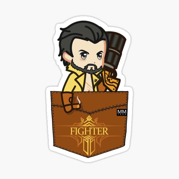 Mobile Legends Roger Pouchie Shirt In Pocket Sticker By Mmtees Redbubble
