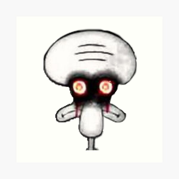 Squidward Art Prints | Redbubble