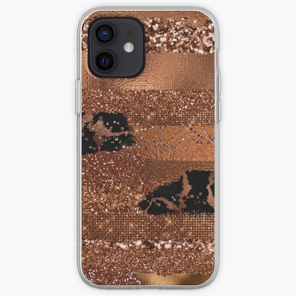 Dark Copper Glamour iPhone Case & Cover