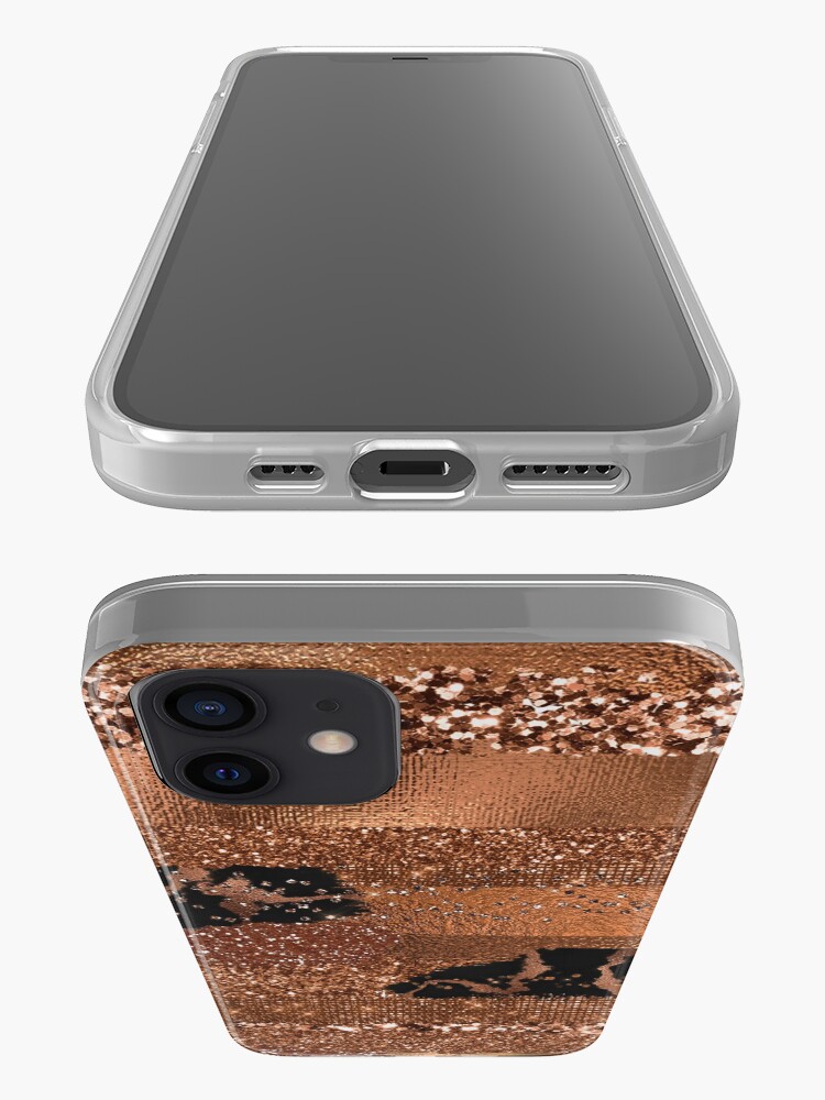 Alternate view of Dark Copper Glamour iPhone Case & Cover