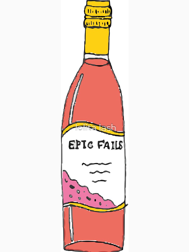 Thumbnail 3 of 3, Baseball ¾ Sleeve T-Shirt, Epic fails wine designed and sold by Eyelasheye.