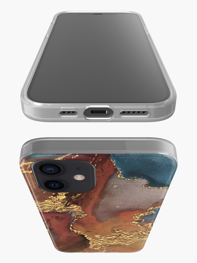Alternate view of Stylish Girly Trend Autumn Ink Marble Texture iPhone Case & Cover