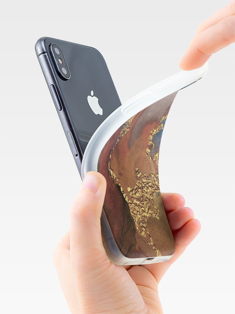 Alternate view of Stylish Girly Trend Autumn Ink Marble Texture iPhone Case & Cover
