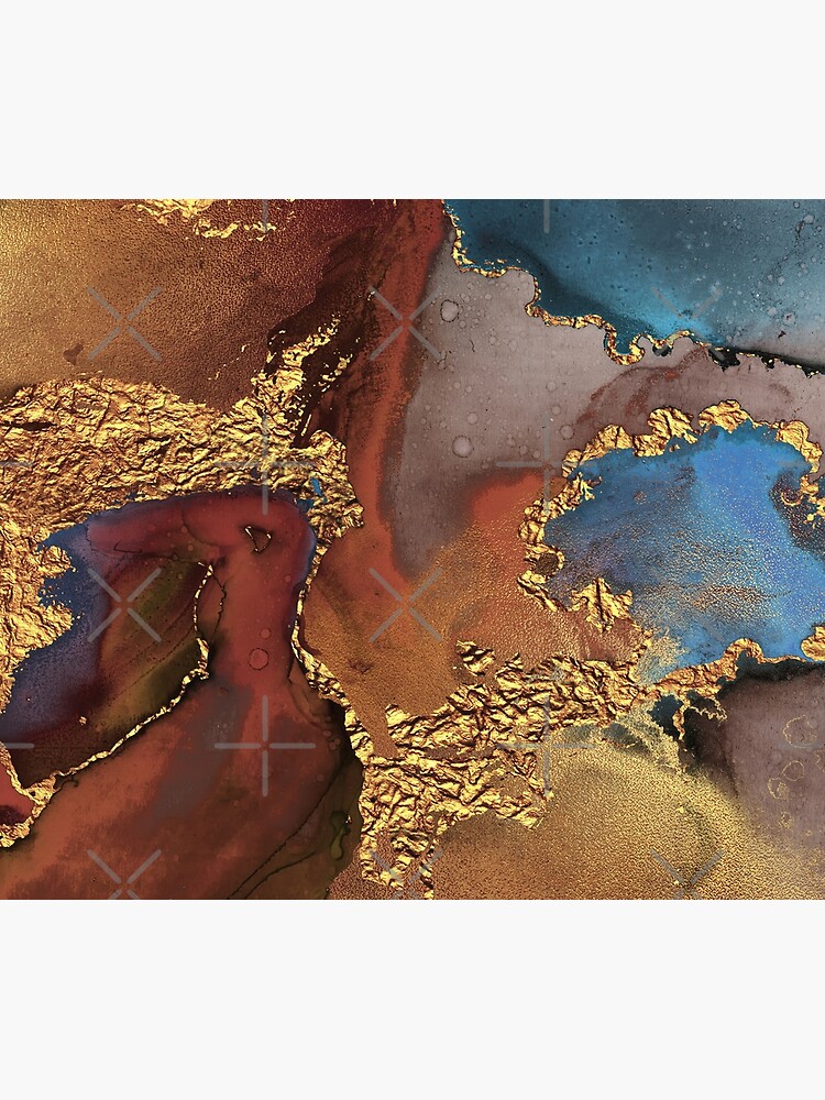 Stylish Girly Trend Autumn Ink Faux Marble Texture by MysticMarble