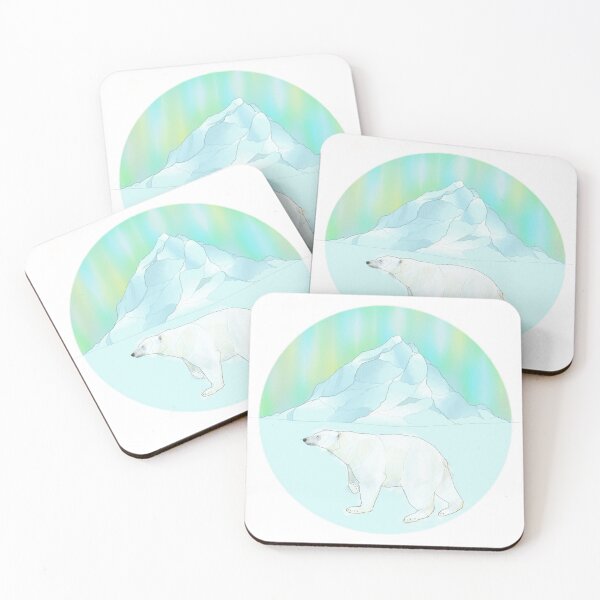 Item preview, Northern Lights Polar Bear designed and sold by Moana Matron Designs.