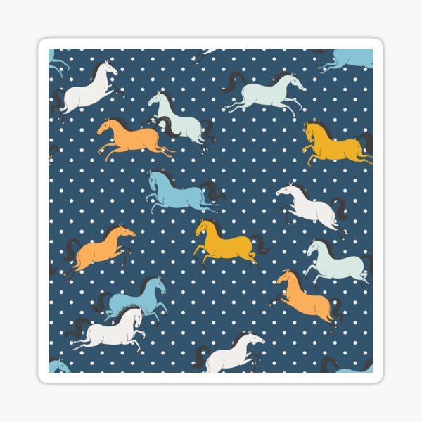Wild horses and polka dots Sticker